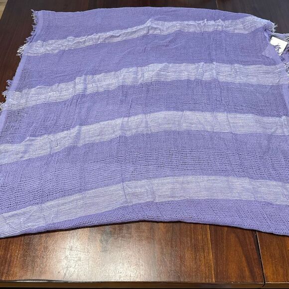Cejon Light Purple Silver Infinity Scarf Rayon New With Tags - Picture 8 of 8